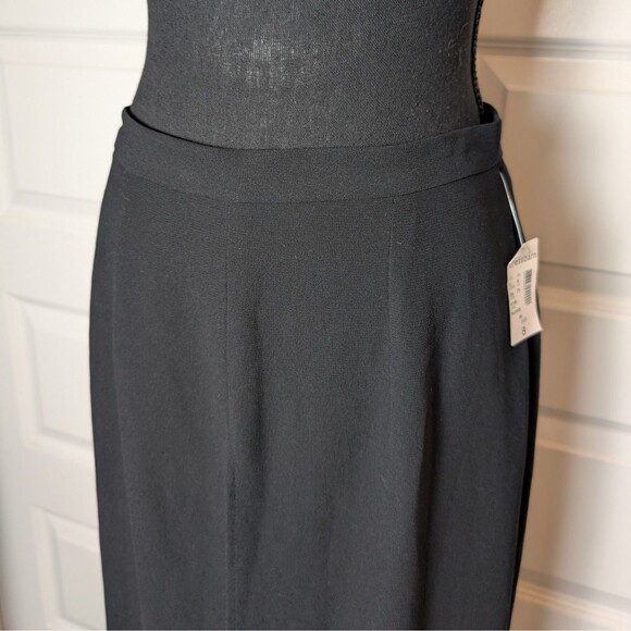 Vintage NWT Dress Barn Size 8 Pants Wide Leg  Black Chiffon Flowy Layered  USA - Picture 3 of 11